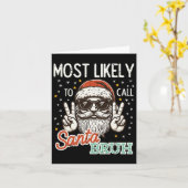 Weihnachten wird wahrscheinlich Santa Bruh Xmas Me Karte (Gelbe Blume)