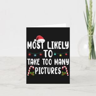 Weihnachten wird wahrscheinlich zu viele Bilder Mä Karte