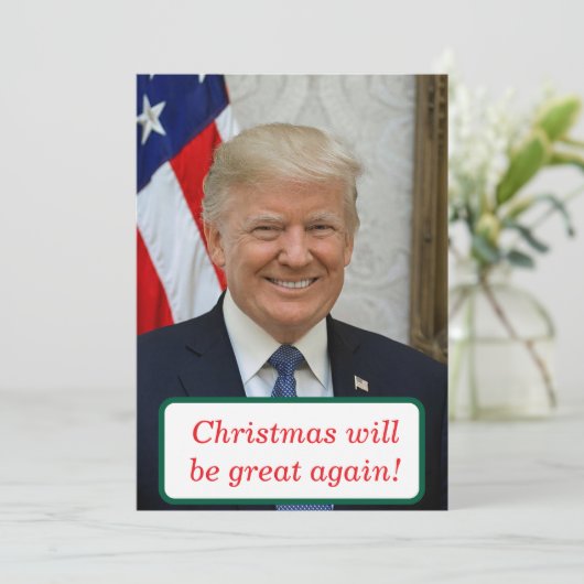 Weihnachten wird wieder groß sein Trump (Stehend Vorderseite)