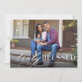 Weihnachten wirklich gesegnete Weihnachtskarte (Vorderseite)