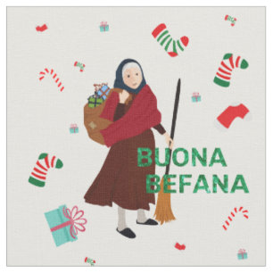 Weihnachten Witz Buona Befana Stoff