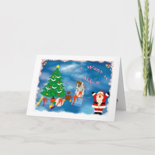 Weihnachten wollen alle Karte (Vorderseite)