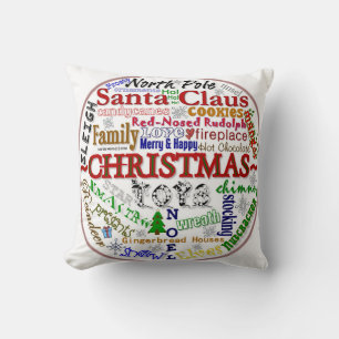 Weihnachten Word-Kunst - MoJo Pillows Kissen