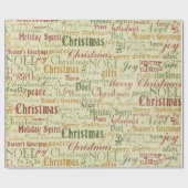 Weihnachten Word Kunstzettel Geschenkpapier (Flach)
