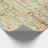 Weihnachten Word Kunstzettel Geschenkpapier (Ecke)