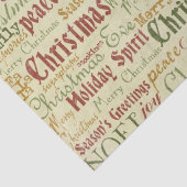 Weihnachten Word Kunstzettel Seidenpapier (Detail)