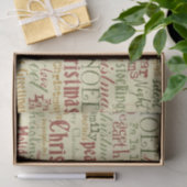 Weihnachten Word Kunstzettel Seidenpapier (Geschenk)