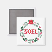 Weihnachten Wreath Magnet (Vorderseite/Rückseite)