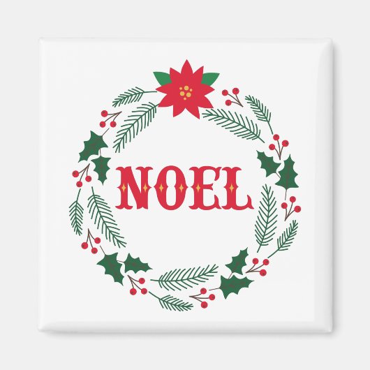Weihnachten Wreath Magnet (Vorne)