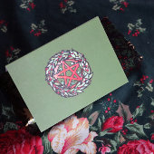 Weihnachten Wreath Pentagramm Pagan Pentagram Holi Karte