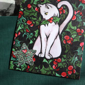 Weihnachten Wreath Stern-Aufkleber