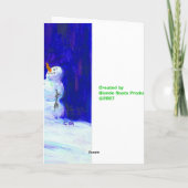 Weihnachten, Wunsch nach einer Stern-… Feiertagskarte (Rückseite)