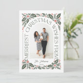 Weihnachten wünscht Arch mit 3 Foto Collage (Stehend Vorderseite)