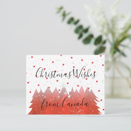 Weihnachten wünscht aus Kanada 150 Red Maple Leaf (Stehend Vorderseite)