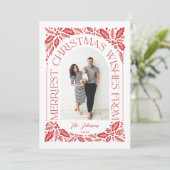 Weihnachten wünscht Berry Arch Red 3 Foto Collage (Stehend Vorderseite)