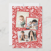 Weihnachten wünscht Berry Arch Red 3 Foto Collage (Rückseite)