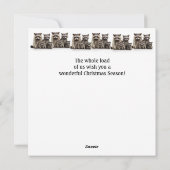 Weihnachten wünscht Boss Gesamtlast der Raccoons (Rückseite)