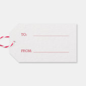 Weihnachten wünscht Custom Holiday Geschenktasten Geschenkanhänger (Rückseite Horizontal)