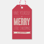 Weihnachten wünscht Custom Holiday Geschenktasten Geschenkanhänger (Vorderseite)