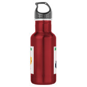 Weihnachten wünscht Drucküberraschung 18 oz Größe  Edelstahlflasche (Rückseite)