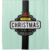 Weihnachten wünscht Duschvorhang (Vorderseite)