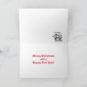 Weihnachten wünscht Foto Kuhkarte Vorlage (Innenseite)