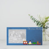 Weihnachten wünscht Foto-Schablone (Stehend Vorderseite)