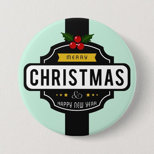 Weihnachten wünscht große Taste Button (Vorderseite)