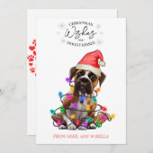 Weihnachten wünscht Hund Welpen Kisses Niedlichen (Vorne/Hinten)