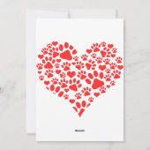 Weihnachten wünscht Hund Welpen Kisses Niedlichen (Rückseite)