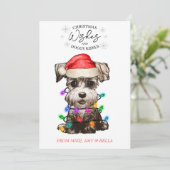 Weihnachten wünscht Hund Welpen Kisses Niedlichen  (Stehend Vorderseite)