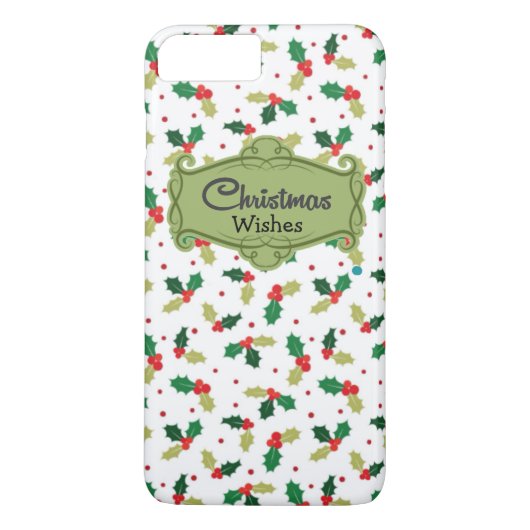 Weihnachten wünscht iPhone Case (Rückseite)