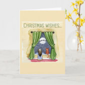 Weihnachten wünscht Kind & Kinder Weihnachten Weih Karte (Gelbe Blume)