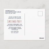 Weihnachten wünscht Kind & Kitt Cat Xmas Party Postkarte (Rückseite)