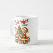 Weihnachten wünscht Kindern Geschenke Kaffeetasse (Vorderseite Links)