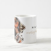 Weihnachten wünscht Minimalistisch drei Fotos Kaffeetasse (Mittel)