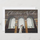 Weihnachten wünscht neue Weihnachtsfotokarte (Vorderseite)