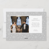 Weihnachten wünscht neue Weihnachtsfotokarte (Rückseite)