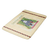 Weihnachten wünscht Niedliches Kind & Kitchen Weih Badematte (Schrägansicht)