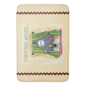 Weihnachten wünscht Niedliches Kind & Kitchen Weih Badematte (Vorderseite Vertikal)