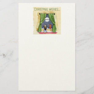 Weihnachten wünscht Niedliches Kind & Kitchen Weih Briefpapier