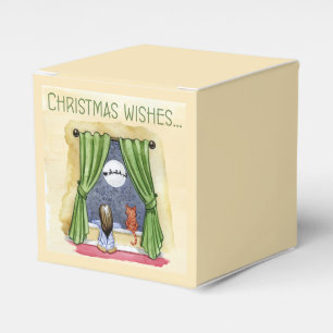 Weihnachten wünscht Niedliches Kind & Kitchen Weih Geschenkschachtel