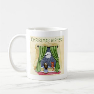 Weihnachten wünscht Niedliches Kind & Kitchen Weih Kaffeetasse