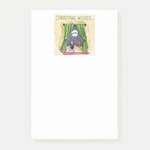 Weihnachten wünscht Niedliches Kind & Kitchen Weih Post-it Klebezettel