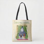 Weihnachten wünscht Niedliches Kind & Kitchen Weih Tasche (Vorderseite)