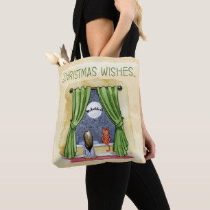 Weihnachten wünscht Niedliches Kind & Kitchen Weih Tasche