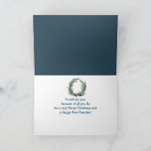 Weihnachten wünscht Pine Greenery Kranz für Doktor (Innenseite)