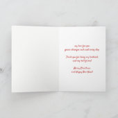 Weihnachten wünscht Red Kardinal Husband Friend Ho (Innenseite)