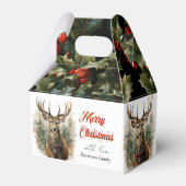 Weihnachten wünscht Rustic Rentier Geschenkschachtel (Rückseite)