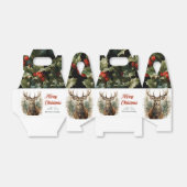 Weihnachten wünscht Rustic Rentier Geschenkschachtel (Ungefaltet)